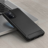 Husa pentru OPPO A54 5G, Techsuit Carbon Silicone, negru