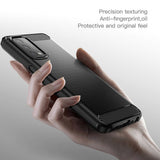 Husa pentru OPPO A54 5G, Techsuit Carbon Silicone, negru