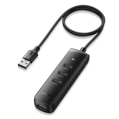 Hub USB UGREEN Connection Hub CM416 (80657), USB 3.0 to 4x USB-A, Type-C 5Gbps, 1m, negru