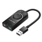 Adaptor UGREEN OTG Audio Adapter CM129 (40964), USB2.0 to Jack Headphone, Jack Mono Microphone, 4-pin Combo Mic, 0.15m