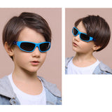 Ochelari de soare Techsuit Kids Polarized Sunglasses (816-C5), polarizati, UV400, albastru;galben