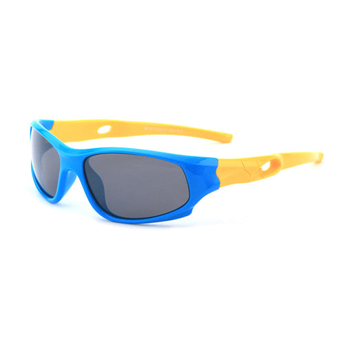 Ochelari de soare Techsuit Kids Polarized Sunglasses (816-C5), polarizati, UV400, albastru;galben