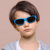 Ochelari de soare Techsuit Kids Polarized Sunglasses (816-C13), polarizati, UV400, negru