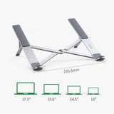 UGREEN Laptop Holder LP451 (40289), Folding Feature, Silicone Pads, max 17.3, Argintiu