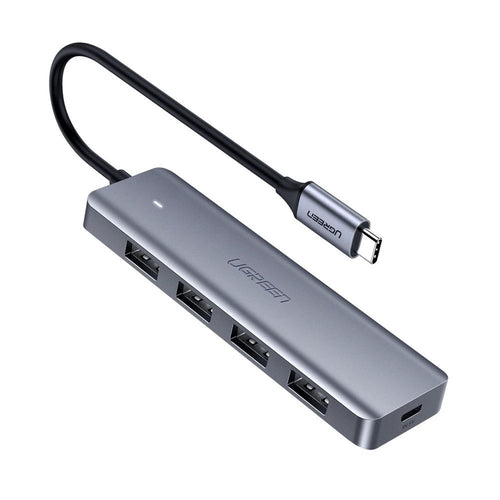 Hub USB UGREEN Docking station CM219 (70336), Type-C to 4xUSB-A 3.0, Micro-USB Power Port, 5Gbps, gri