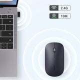 Mouse wireless UGREEN MU001 (90372), 2.4GHz, Slim Design, Reglabil DPI (1000-4000), negru