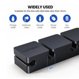 UGREEN Organizator cabluri 3+1 LP208 (70585), Main si Single, 4 Holder Clips, Negru