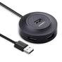Hub USB UGREEN CR106 (20277), USB-A to 4xUSB-A 2.0, cu Cable, 1m, negru