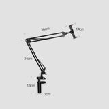 Suport de birou UGREEN birou LP142 (50394), Clamp Grip, Multi-Angle Ajustable Arm, pentru Phone, Tablet, negru