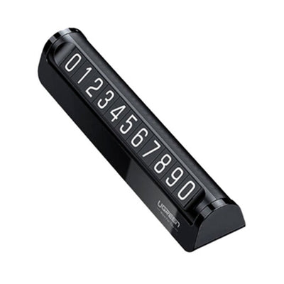 UGREEN Numar parcare LP178 (60326), pentru Bord, 2 Numbers, Detasabil 3M Adhesive, Ascundere numar, Negru