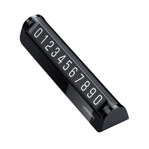 UGREEN Numar parcare LP178 (60326), pentru Bord, 2 Numbers, Detasabil 3M Adhesive, Ascundere numar, Negru