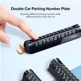 UGREEN Numar parcare LP178 (60326), pentru Bord, 2 Numbers, Detasabil 3M Adhesive, Ascundere numar, Negru