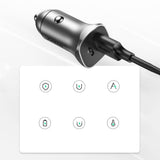 Incarcator auto UGREEN CD130 (30780), 2x USB-A, 24W, 4.8A, gri