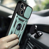 Husa pentru iPhone 14, Techsuit CamShield Series, albastru