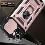 Husa pentru iPhone 14 Pro, Techsuit CamShield Series, roz