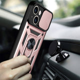 Husa pentru iPhone 14 Pro, Techsuit CamShield Series, roz