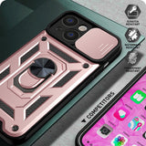 Husa pentru iPhone 14 Pro, Techsuit CamShield Series, roz