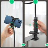 Suport de birou UGREEN birou LP113 (80906), Clamp Grip, Ajustable Arm (120cm), 360° Rotation, pentru Phone cu max 7.2, negru