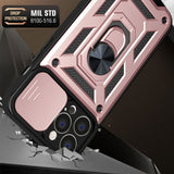 Husa pentru iPhone 13 Pro, Techsuit CamShield Series, roz