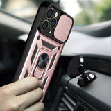 Husa pentru iPhone 13 Pro, Techsuit CamShield Series, roz