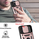Husa pentru iPhone 13 Pro, Techsuit CamShield Series, roz