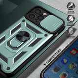 Husa pentru iPhone 13 Pro, Techsuit CamShield Series, albastru