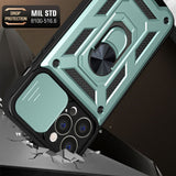 Husa pentru iPhone 13 Pro, Techsuit CamShield Series, albastru