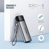 Cititor de carduri UGREEN Card Reader CM184 (50704), USB-C to MicroSD, SD 3.0 Card Slot, up to 5Gbps, gri