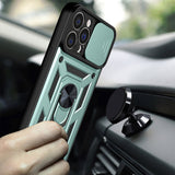 Husa pentru iPhone 13 Pro Max, Techsuit CamShield Series, albastru