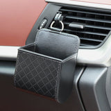 Techsuit Organizator Auto (CO-P1), Air Vent Storage Pocket pentru Small Objects, Negru