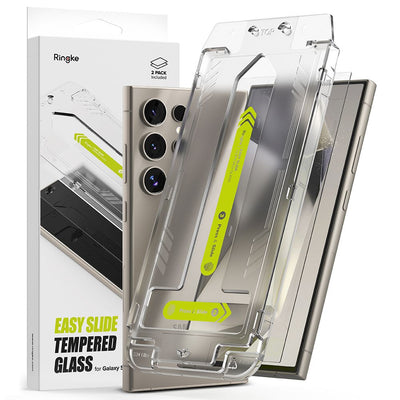 Folie de protectie pentru Samsung Galaxy S24 Ultra, Ringke Easy Slide Tempered Glass (2 pack)