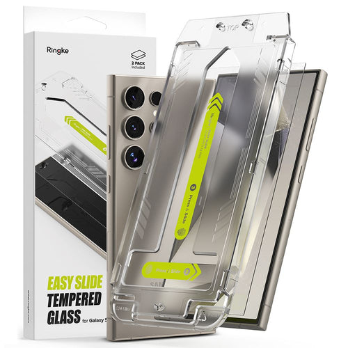 Folie de protectie pentru Samsung Galaxy S24 Ultra, Ringke Easy Slide Tempered Glass (2 pack)