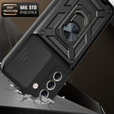 Husa pentru Samsung Galaxy S21 Plus 5G, Techsuit CamShield Series, albastru