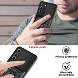 Husa pentru Samsung Galaxy S21 Plus 5G, Techsuit CamShield Series, albastru