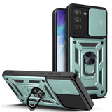 Husa pentru Samsung Galaxy S21 FE 5G, Techsuit CamShield Series, albastru