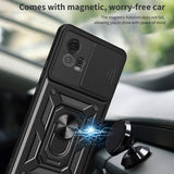 Husa pentru Motorola Moto G72, Techsuit CamShield Series, albastru