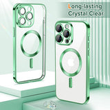 Husa pentru iPhone 15 Pro Max, Techsuit Lux Crystal MagSafe, mov
