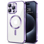 Husa pentru iPhone 15 Pro Max, Techsuit Lux Crystal MagSafe, mov