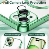 Husa pentru iPhone 15 Plus, Techsuit Lux Crystal MagSafe, argintiu