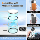 Husa pentru iPhone 15 Pro, Techsuit Lux Crystal MagSafe, argintiu