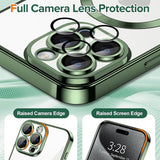 Husa pentru iPhone 15 Pro, Techsuit Lux Crystal MagSafe, albastru
