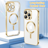 Husa pentru iPhone 15 Pro, Techsuit Lux Crystal MagSafe, argintiu