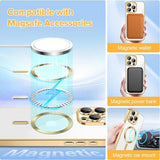 Husa pentru iPhone 15 Pro, Techsuit Lux Crystal MagSafe, argintiu
