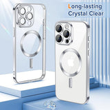 Husa pentru iPhone 15 Pro, Techsuit Lux Crystal MagSafe, argintiu