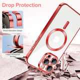 Husa pentru iPhone 15 Pro, Techsuit Lux Crystal MagSafe, argintiu