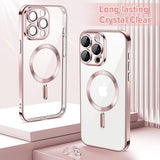 Husa pentru iPhone 15 Pro, Techsuit Lux Crystal MagSafe, argintiu
