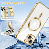 Husa pentru iPhone 15, Techsuit Lux Crystal MagSafe, argintiu