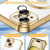 Husa pentru iPhone 15, Techsuit Lux Crystal MagSafe, argintiu