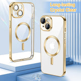 Husa pentru iPhone 15, Techsuit Lux Crystal MagSafe, argintiu