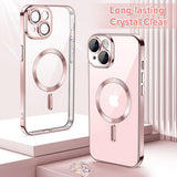Husa pentru iPhone 15, Techsuit Lux Crystal MagSafe, argintiu